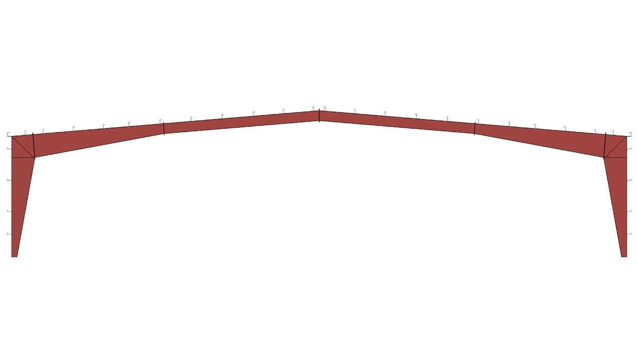 LR – Low Roofline (Dos aguas con pendiente baja)
